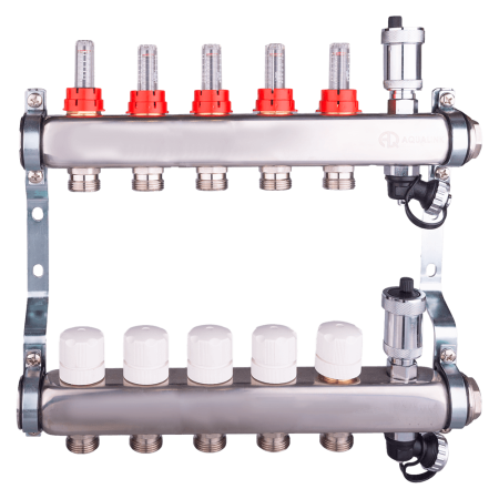 Коллекторная группа с расходомерами 5х3/4 AQUALINK
