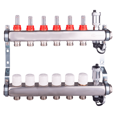 Коллекторная группа с расходомерами 6х3/4 AQUALINK